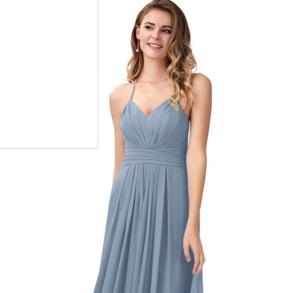 Azazie Adrienne Bridesmaid Dress-Dusty Blue